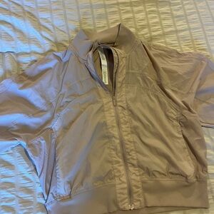 Lululemon Athletica Light Tan Zip-Up Jacket